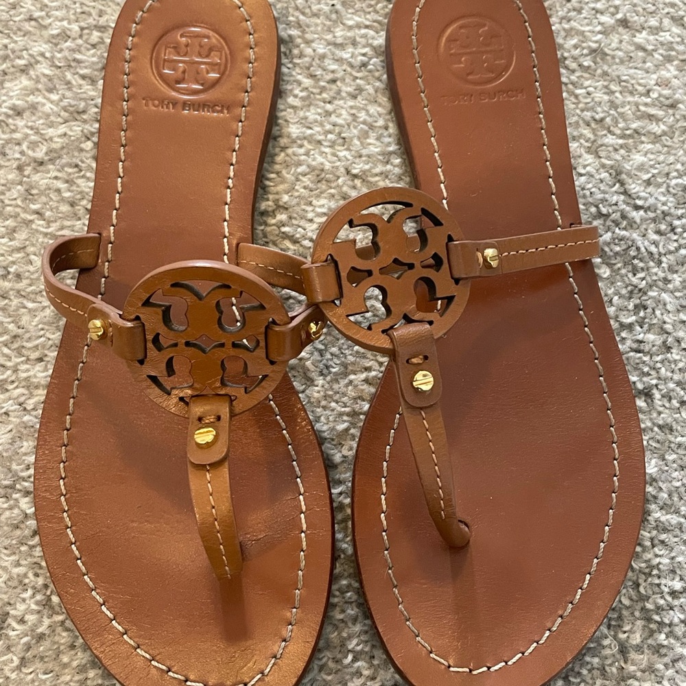 Tory Burch mini miller Brown Leather Sandals